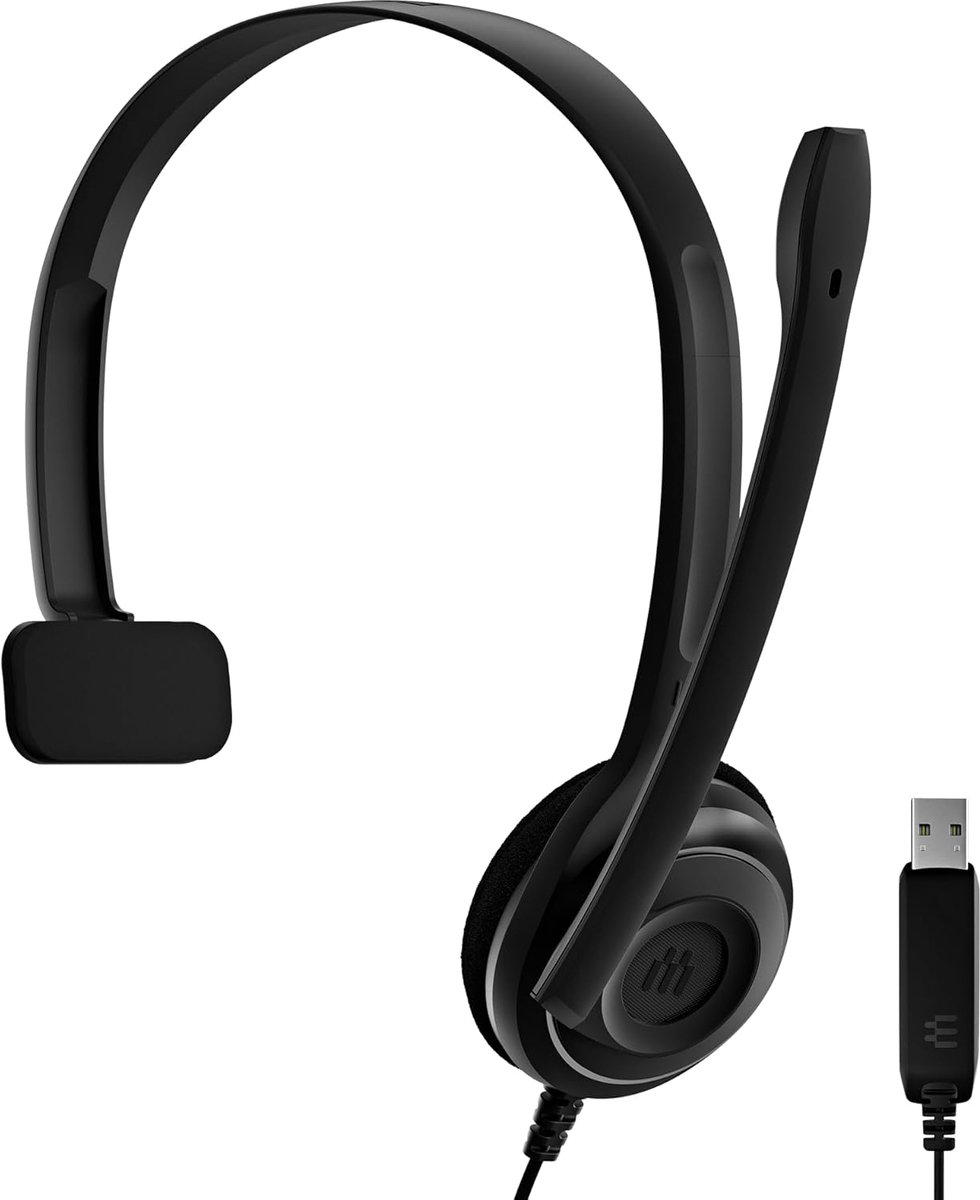 Ergonomische USB-headset met Microfoon voor Dagtijds Comfort