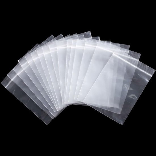 Plaphy 100 Stuks Hersluitbare Ziplock Zakjes met Venster en Hanggat, Gekleurde Plastic Zakjes