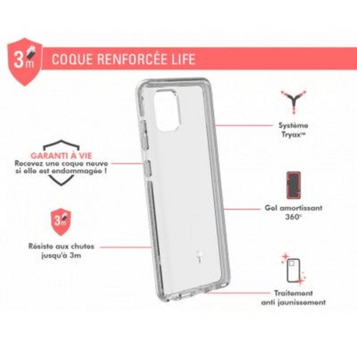 Force Case, Versterkte hoes Geschikt voor Samsung Galaxy Note 10 Lite LIFE, Transparant