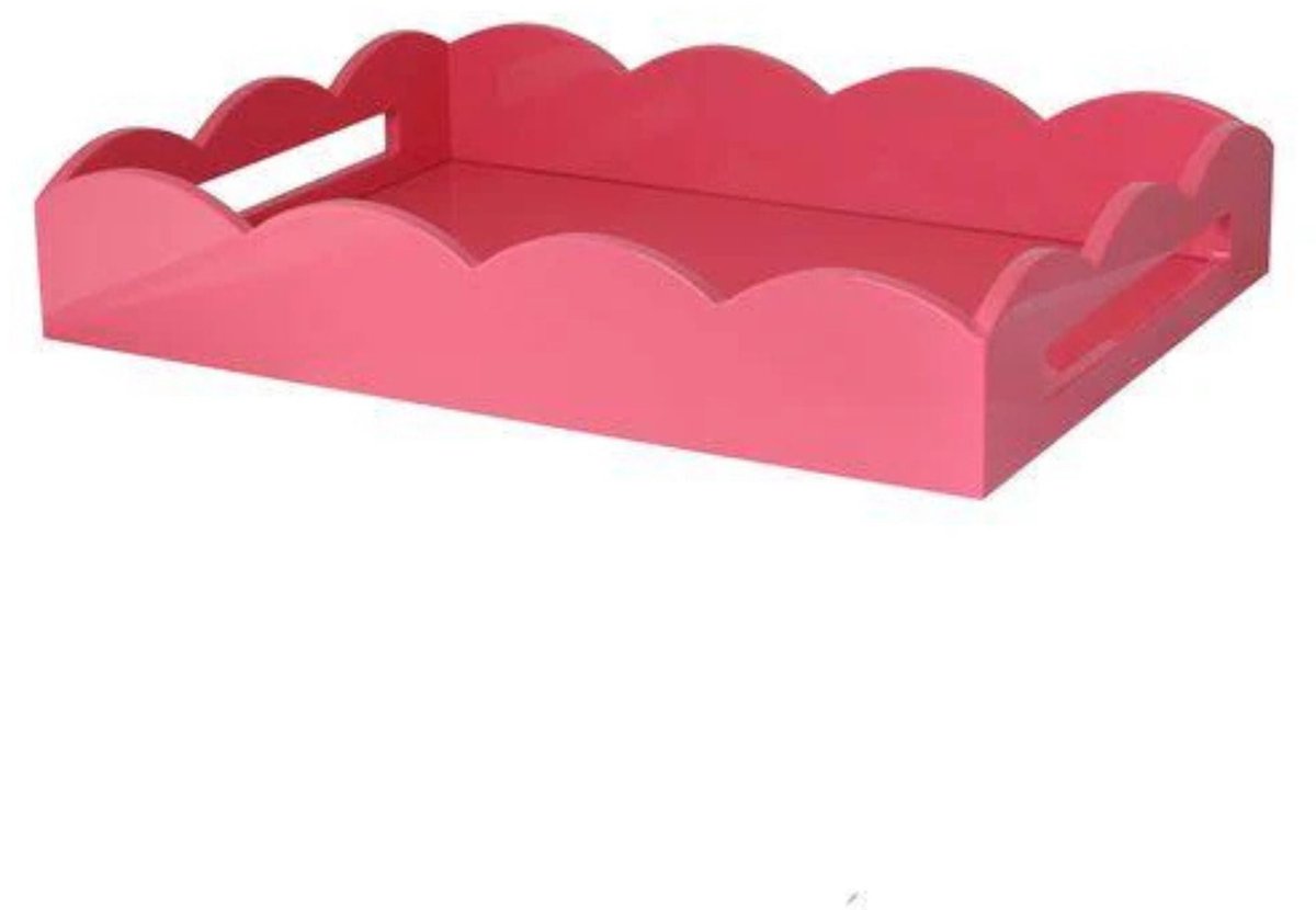Addison Ross - Dienblad Ottomane Pink 43x33cm - Serveerplateaus