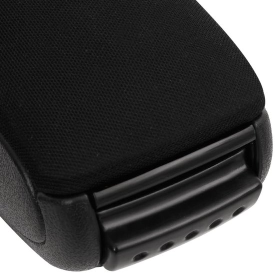 The Living Store Accoudoir - Accessoires de voiture - 12x31x(29,5-47) cm - Hauteur réglable - ABS - Zwart