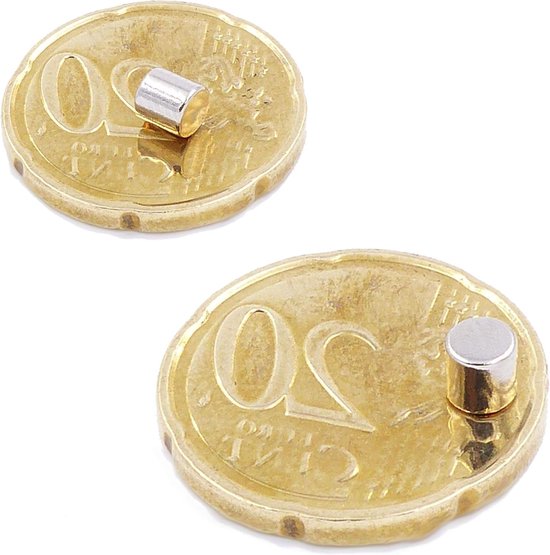 Brudazon | 50 schijfmagneten 5 x 4 mm | N52 kwaliteitsklasse - neodymium magneten | ideaal voor modelbouw, foto, whiteboard, prikbord, koelkast | magneetschijf
