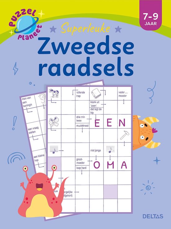 Puzzelplaneet - Superleuke zweedse raadsels 7-9 jaar - cover