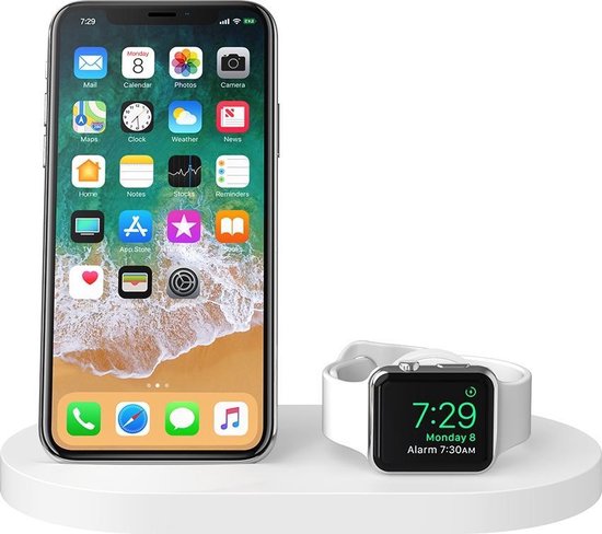 pariteit Tijdig Traditioneel Belkin BOOST UP draadloze oplader oplaadstation voor iPhone & Apple Watch,  met... | bol.com