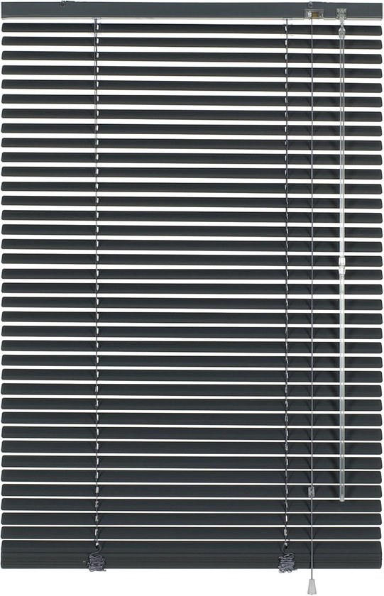 Store en aluminium à fixer, intimité, protection contre la lumière et l'éblouissement, avec toutes les pièces de montage, ardoise, 80 x 220 cm