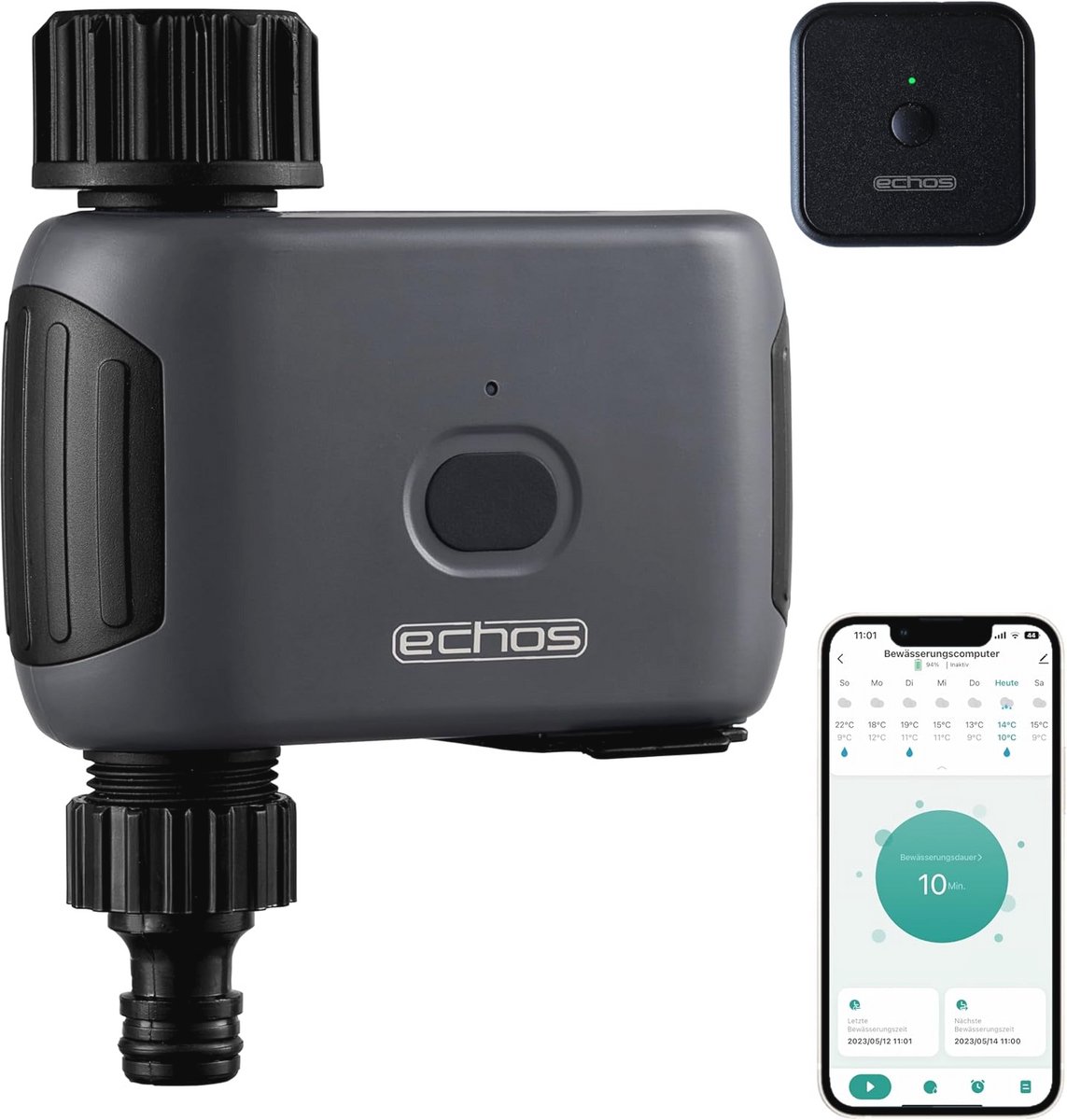 Slimme Wifi Irrigatiecomputer met Bluetooth en Spraakbediening voor Tuinbeheer