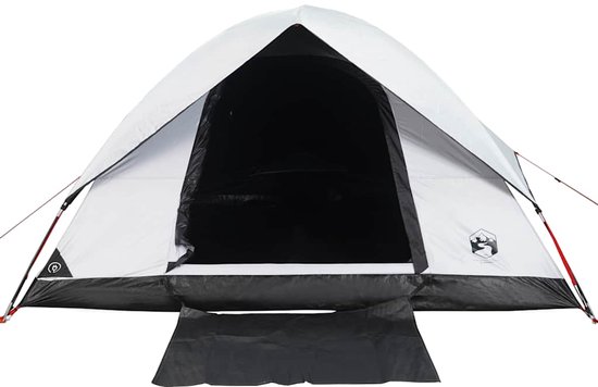 vidaXL Koepeltent - 4-persoons - Waterdicht - Wit Kampeertent - Tent Kopen - Vier Persoons Tent - Waterdichte Tent - Koepeltent van Vidaxl — afbeelding 2