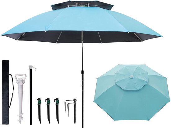 Meichoon UPF50 - Paraguas con bolso de protección, portátil, ligero Meichoon UPF50 - Paraguas con bolso de protección, portátil, ligero