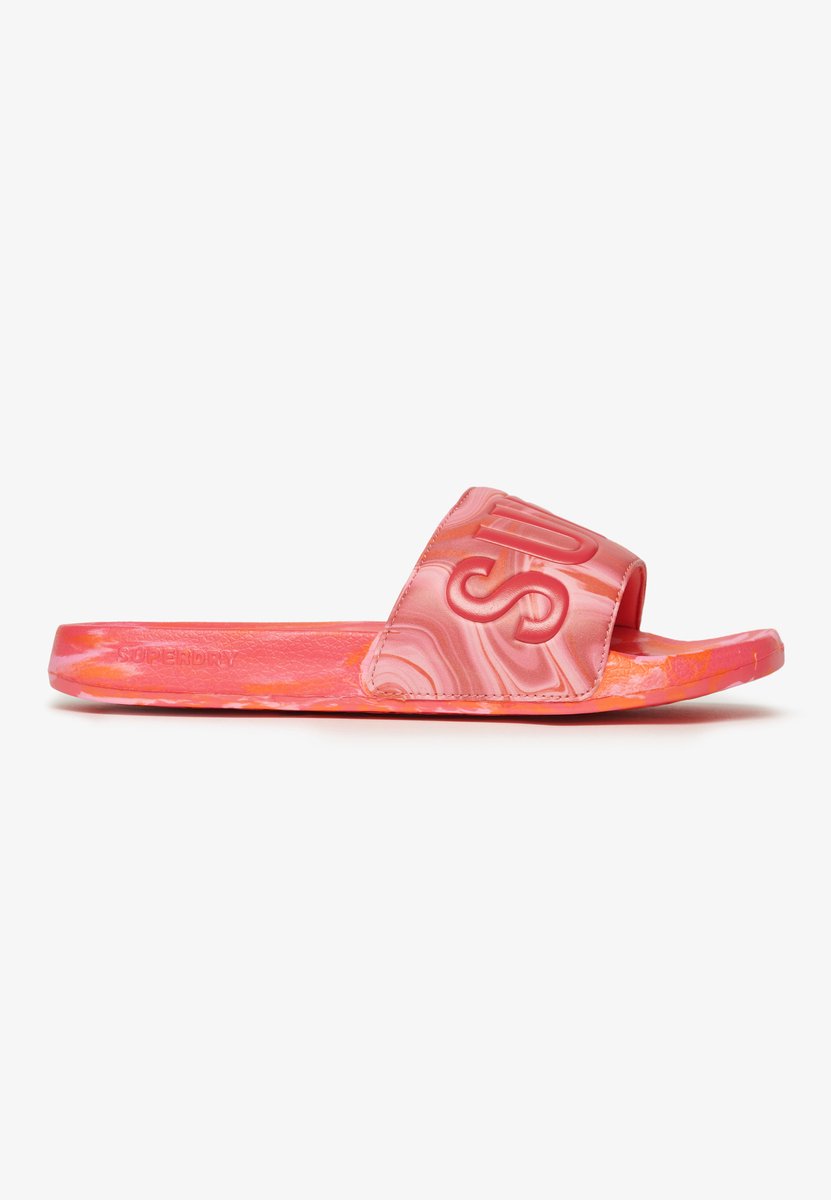 Superdry Marble badslippers Dames Slippers Roze