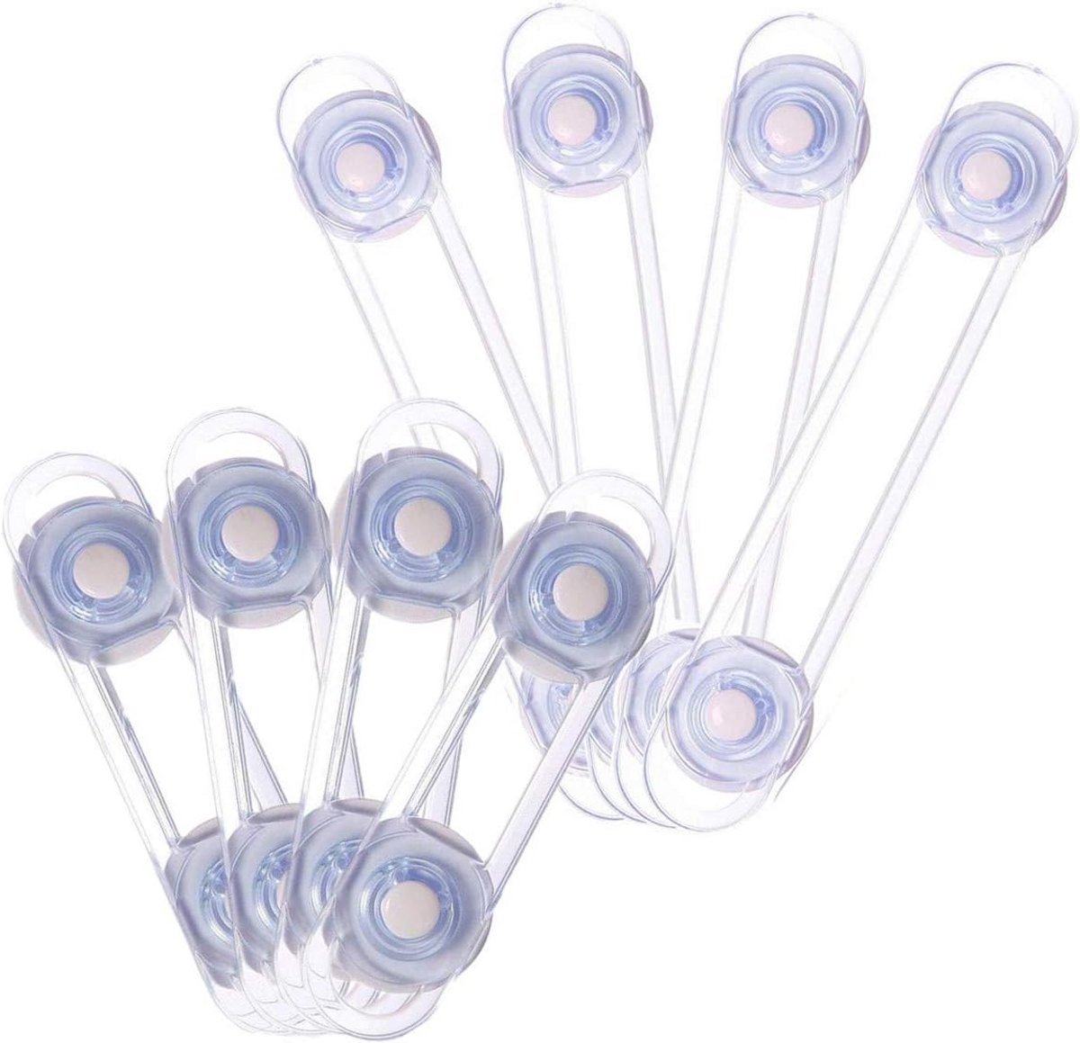 Image of 8-pack multifunctionele veiligheidssloten voor baby en kind - Voor deuren, kasten, laden en apparaten