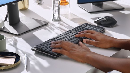 Logitech MX Mechanical - Draadloos mechanisch toetsenbord - Tactile - QWERTY ISO - Grijs