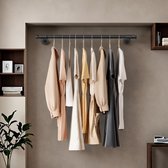 RSR Hangers, kledingstang, garderobe, industrieel design voor hoek, muur, plafond, L-vorm | breedte 70 cm x hoogte 50 cm | garderobestang | kleedkamer | slaapkamer | garderobe | inloopkast