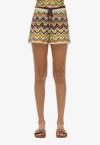 Superdry - Gebreide short met zigzagmotief - Dames - Korte broeken