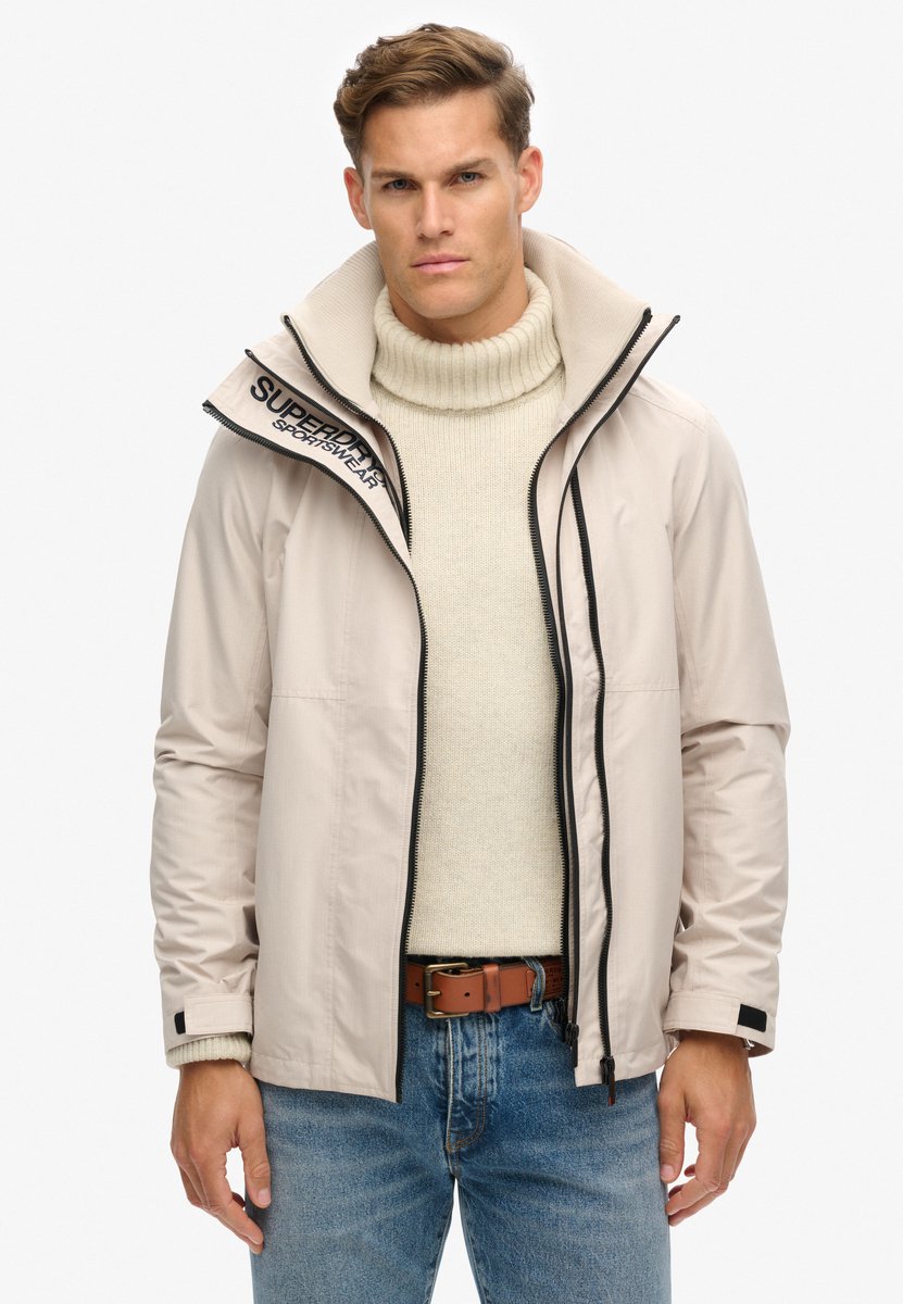 Superdry Yachter SD Windbreaker jas met capuchon Heren Grijs