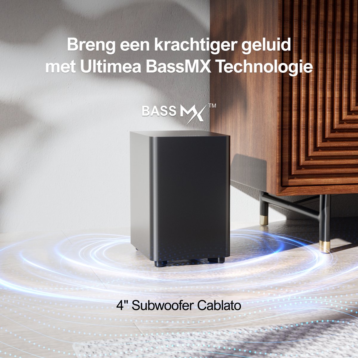 Afbeelding 3 van ULTIMEA 5.1 Virtuele Surround Soundbar voor Smart TV, met Surround Sound Systeem voor Home Theater, APP-besturing - Zwart