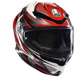 AGV K6 S Reeval Casque moto rouge brillant gris L