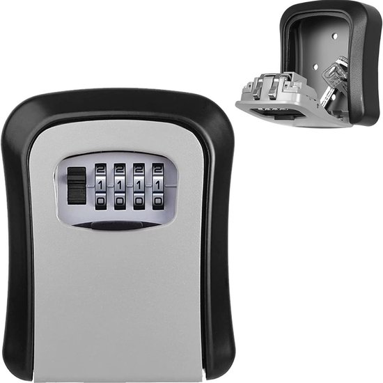 ARREGUI PL060 Sleutelsafe voor 60 sleutels, sleutelsafe voor buiten, sleutelkast voor wandmontage met verstelbare haken, sleutelkast, 45 x 30 x 8 cm, lichtgrijs