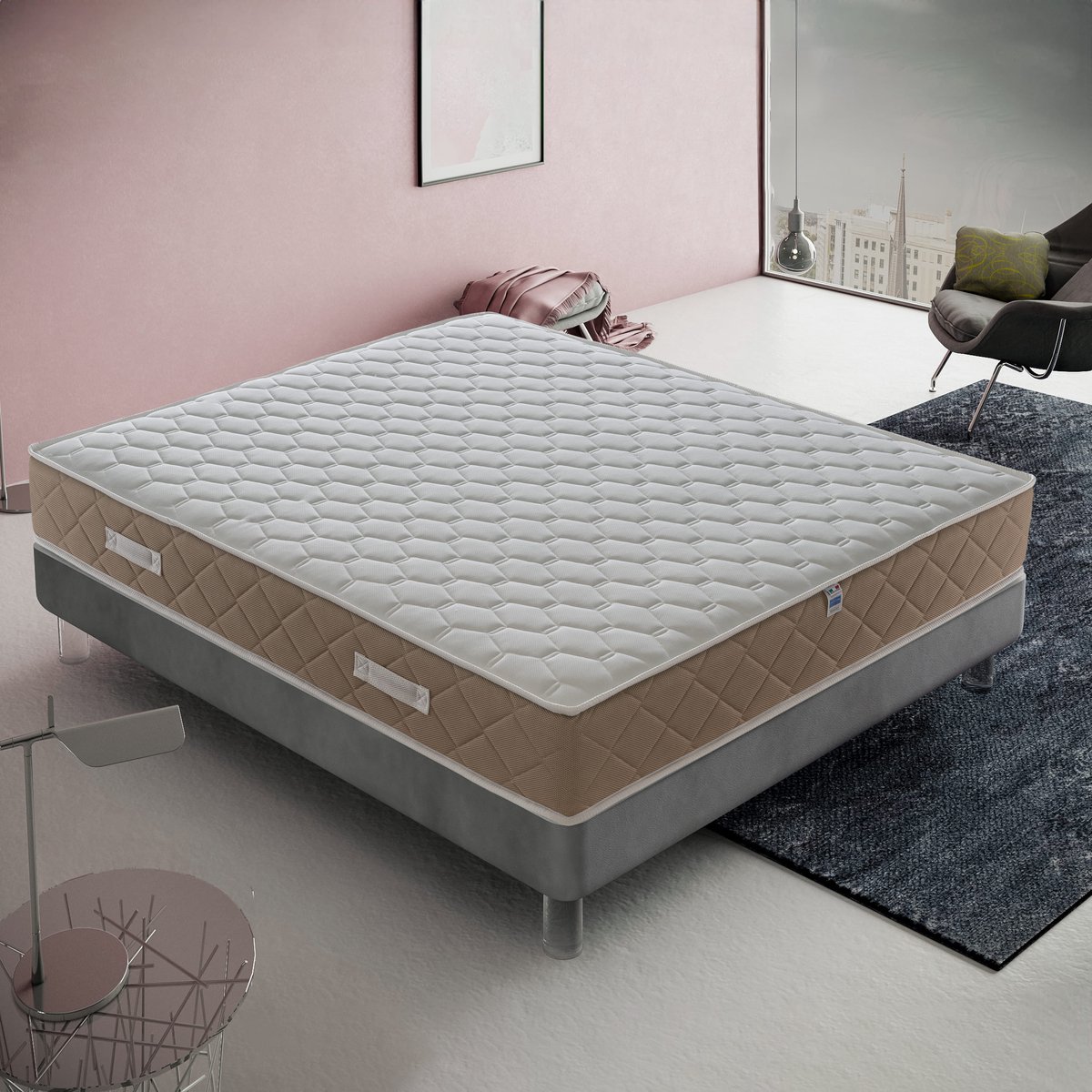 iLoveSleep - Matras GOLDRELAX 160x200 Pocketvering Matras - Dikte 25 cm - Premium Kwaliteit - Ergonomisch - Gemiddeld - 4 cm traagschuim — afbeelding 2