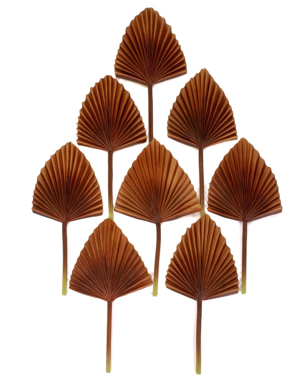 Ibenzoa® Set van 8 Luxe Gouden Kunstplanten voor Tropische Decoratie en Gebeurtenissen