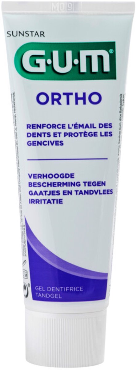 GUM Tandpasta Ortho - 3 x 75 ml - Voordeelverpakking