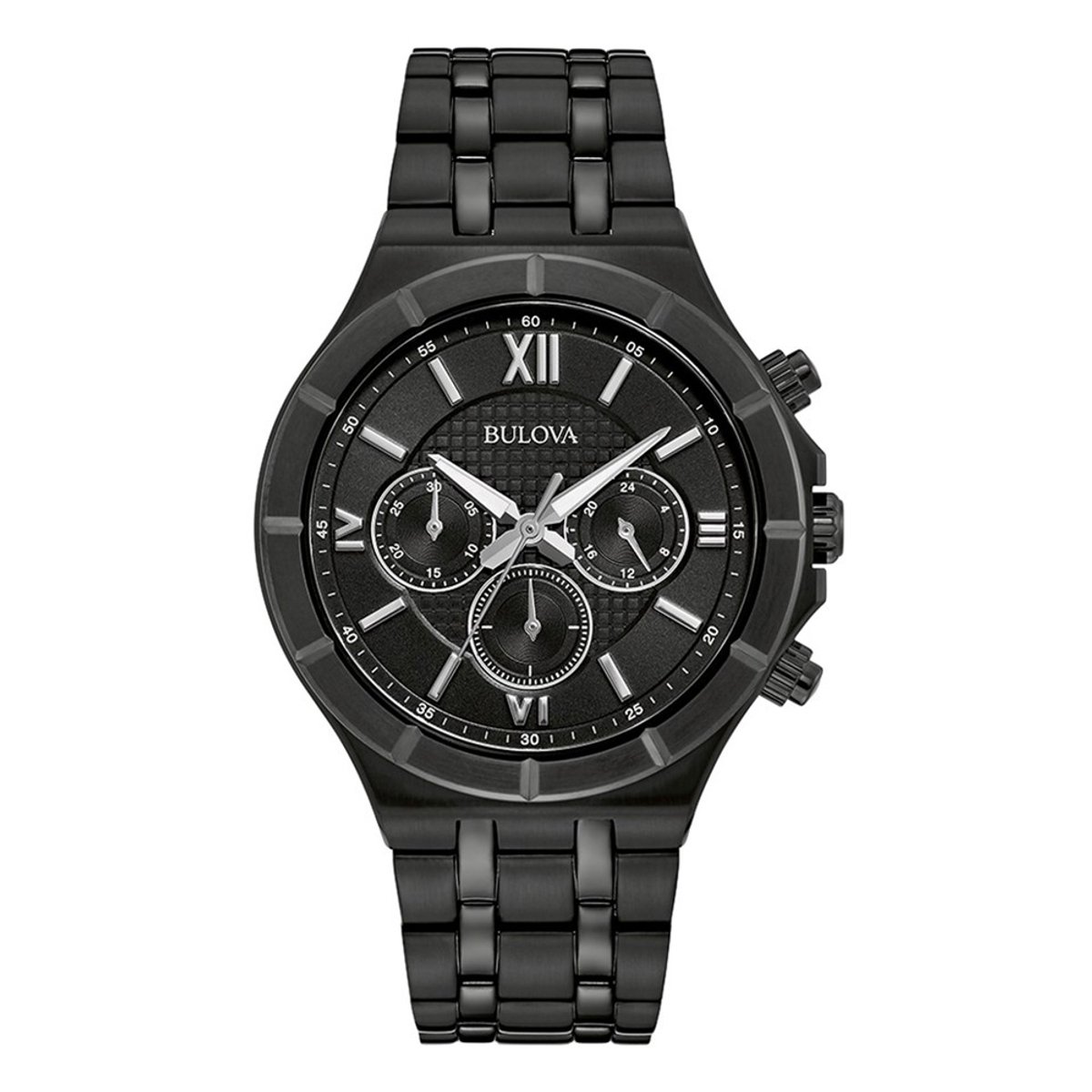 Bulova 98A242 Horloge - Staal - Zwart - Ø 41 mm