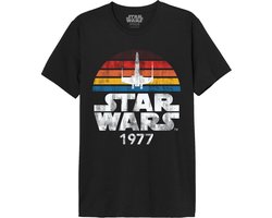 Star Wars 1977 - Millennium Falcon Heren T-shirt - zwart - M