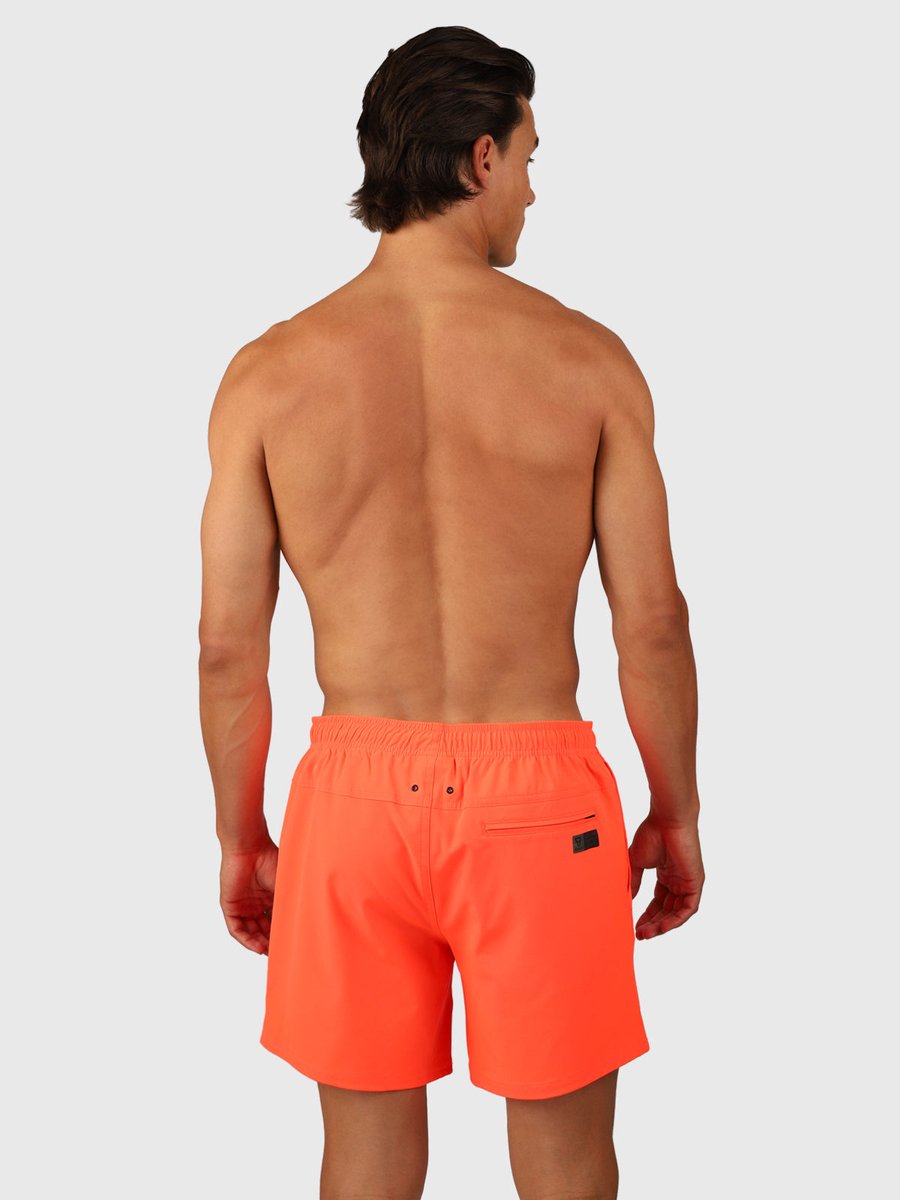 Brunotti Bru - conic Zwembroek Heren - Zwemshort met 4 - Way Stretch - Neon Orange — afbeelding 23
