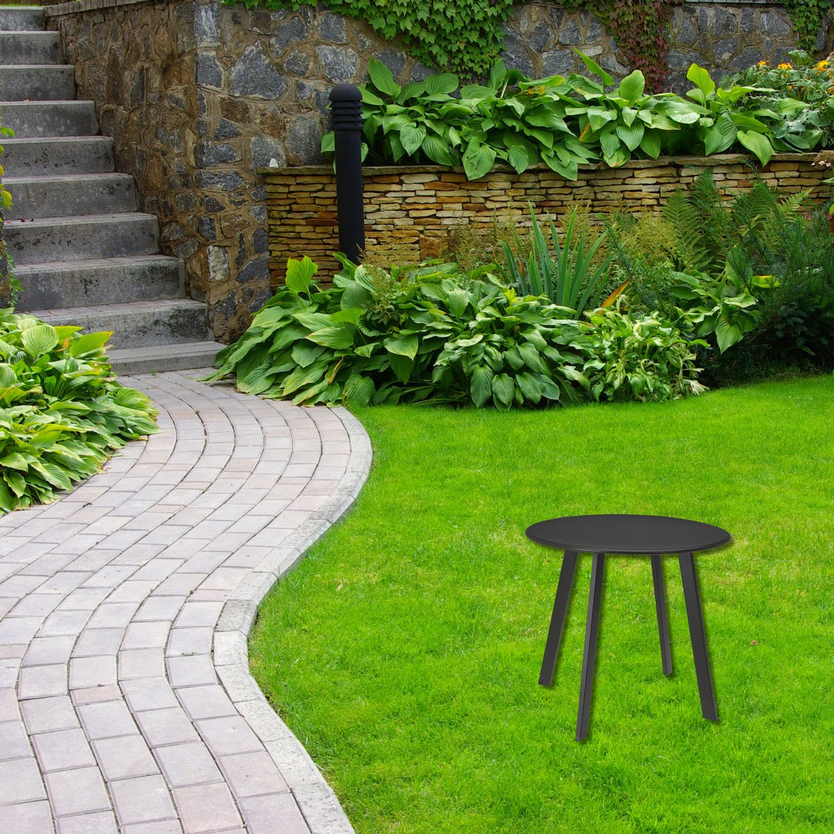 ProGarden - Bijzettafel - 50x45 - cm - mat - donkergrijs thumbnail 4