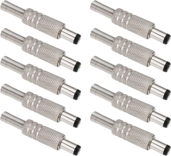 Metalen DC Power Plug Connectoren Set van 10