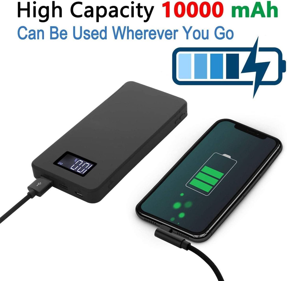 1080p bewakingscamera's draagbare kleine 10.000mAh camera met nachtzicht bewegingsdetectie 50 uur continue opname Nanny-videocamera zwaartekrachtsensor loop-opname (inclusief 32 GB