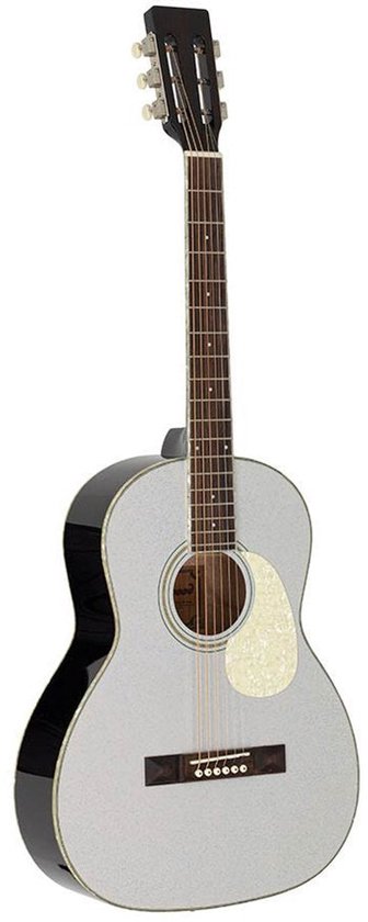 Guitare acoustique de salon Richwood HSP-55- GS Heritage Series argent métallisé