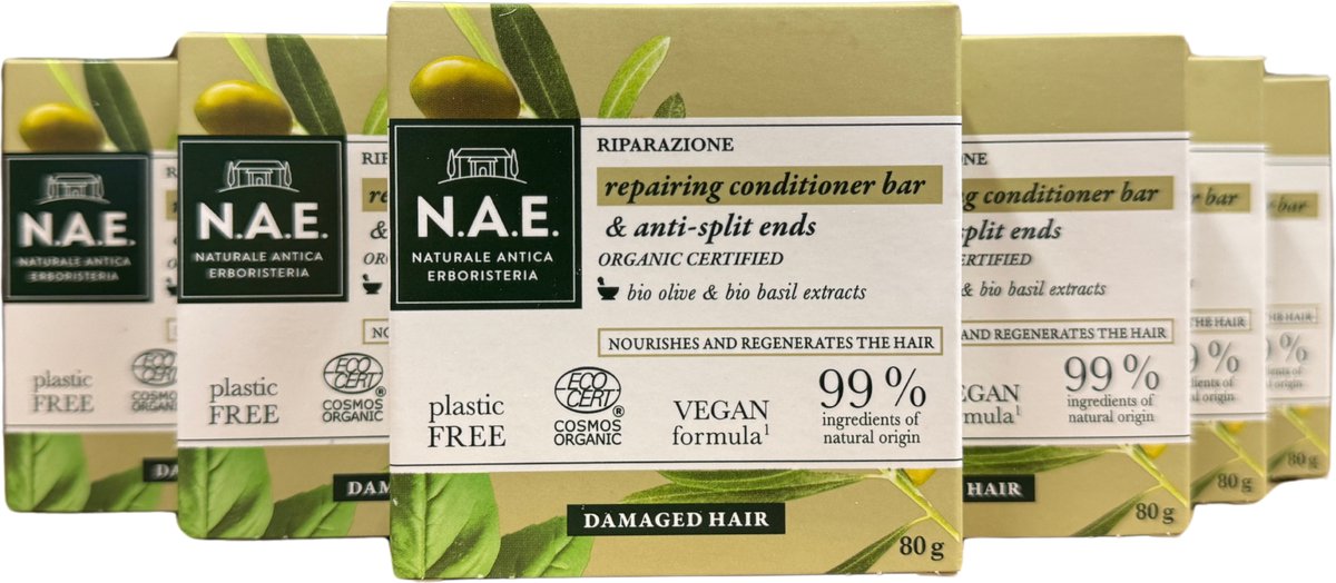 N.A.E. - Conditioner - Bar - Repair - Voordeelverpakking - 6 x 80 gr