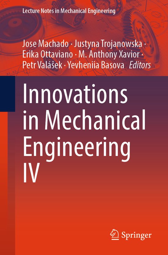 Lecture Notes in Mechanical Engineering- Innovations in Mech ... - cover