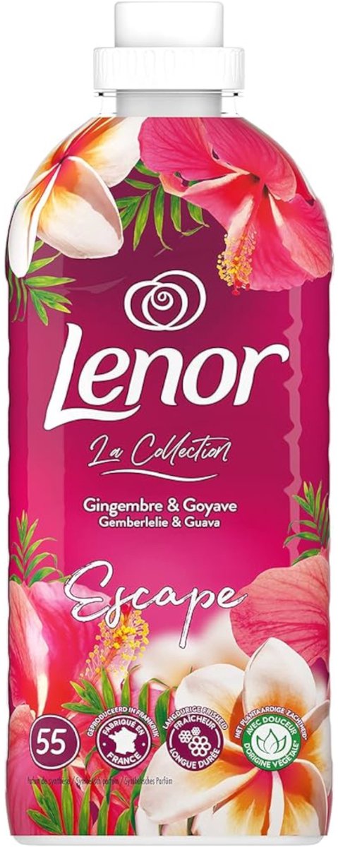 Goedkoopste 8x Lenor Wasverzachter - 55sc1155ml - gemberlelie & guava - escape