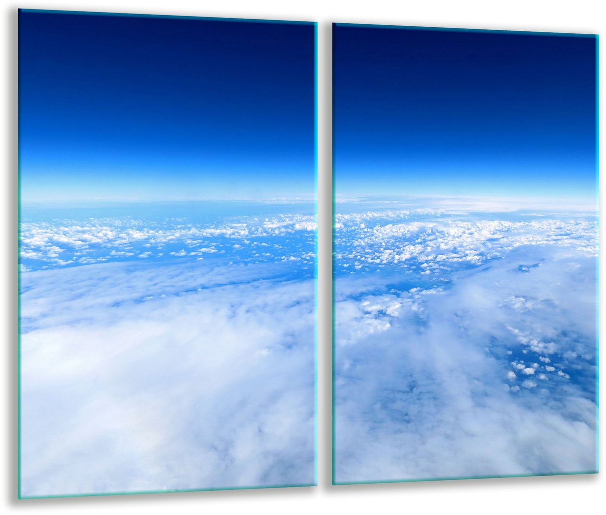 TMK ArtDeko - Snijplank - 2x 30x52 cm - Glas - Landschap Motief