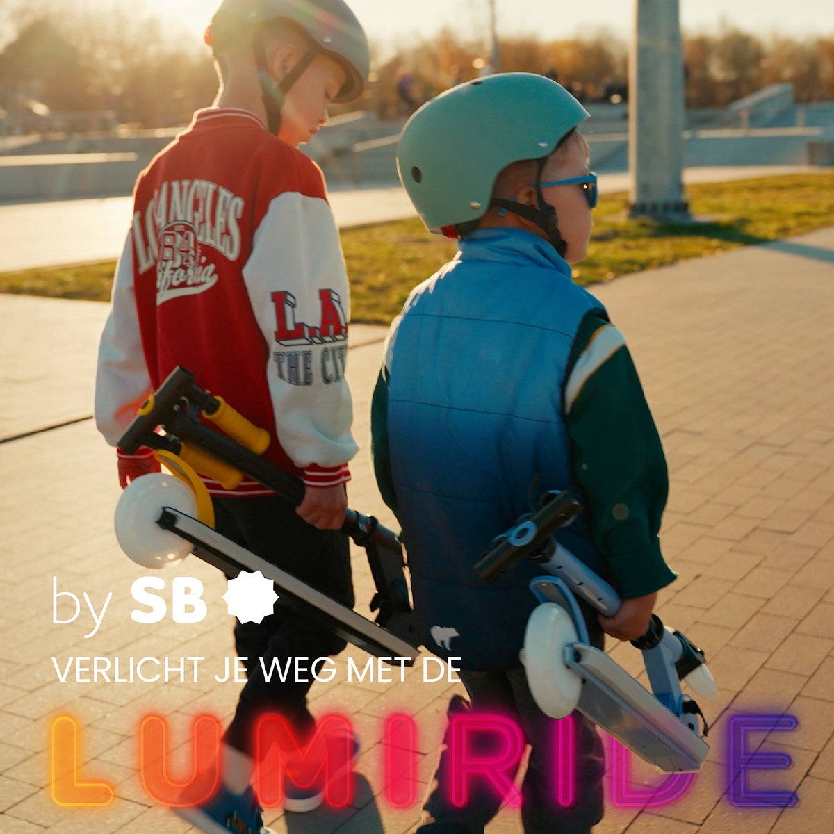LUMI LUMI RIDE Kinderstep 2 wielen - LED verlichting & verstelbare stuur thumbnail 3