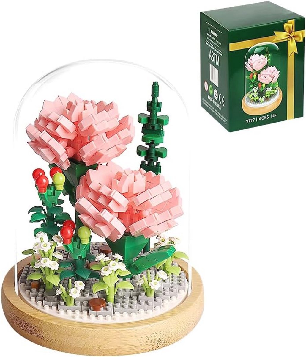 Creatieve Bloemenbouwstenen Set voor Volwassenen - Uniek Rozenboeket voor Decoratie en Cadeaus