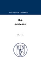 Titelpagina van "Plato Symposium" door Gilbert P. Rose, met het logo van Bryn Mawr Greek Commentaries.