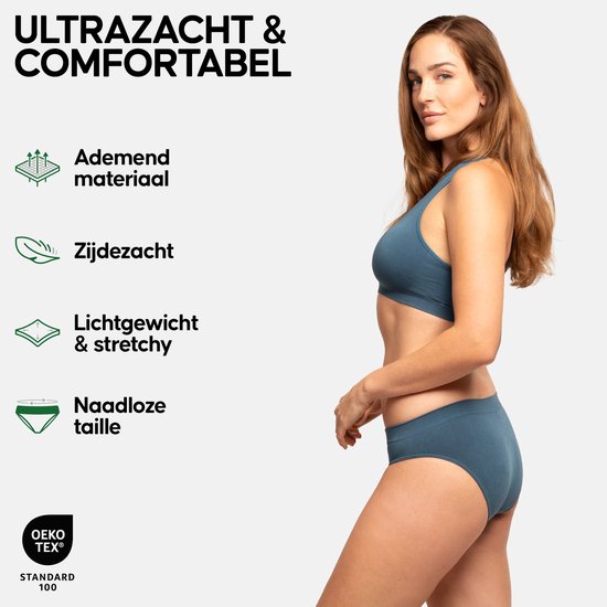 DANISH ENDURANCE Sous-vêtements en Cellulose de Bamboe - pour Femme - Multicolore - M/L