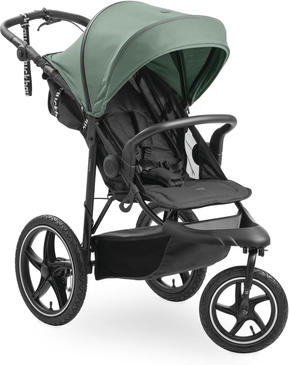 Image of 3-wielige kinderwagen met XL-luchtbanden, vering en handrem