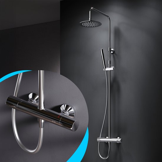 Stilform Support Plafond Laiton Pour Douche Pluie 20cm – Universel G1/2