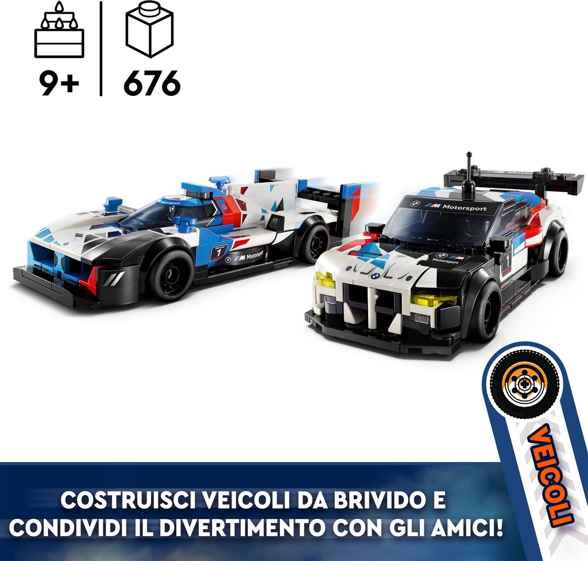 LEGO Speed Champions BMW M4 GT3 & BMW M Hybrid V8 racewagens - 76922 — afbeelding 11
