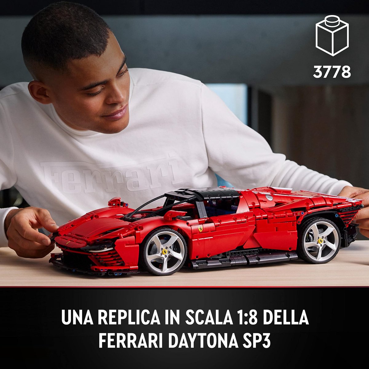 LEGO Technic Ferrari Daytona SP3 Raceauto Collectible voor Volwassenen - 42143 — afbeelding 15