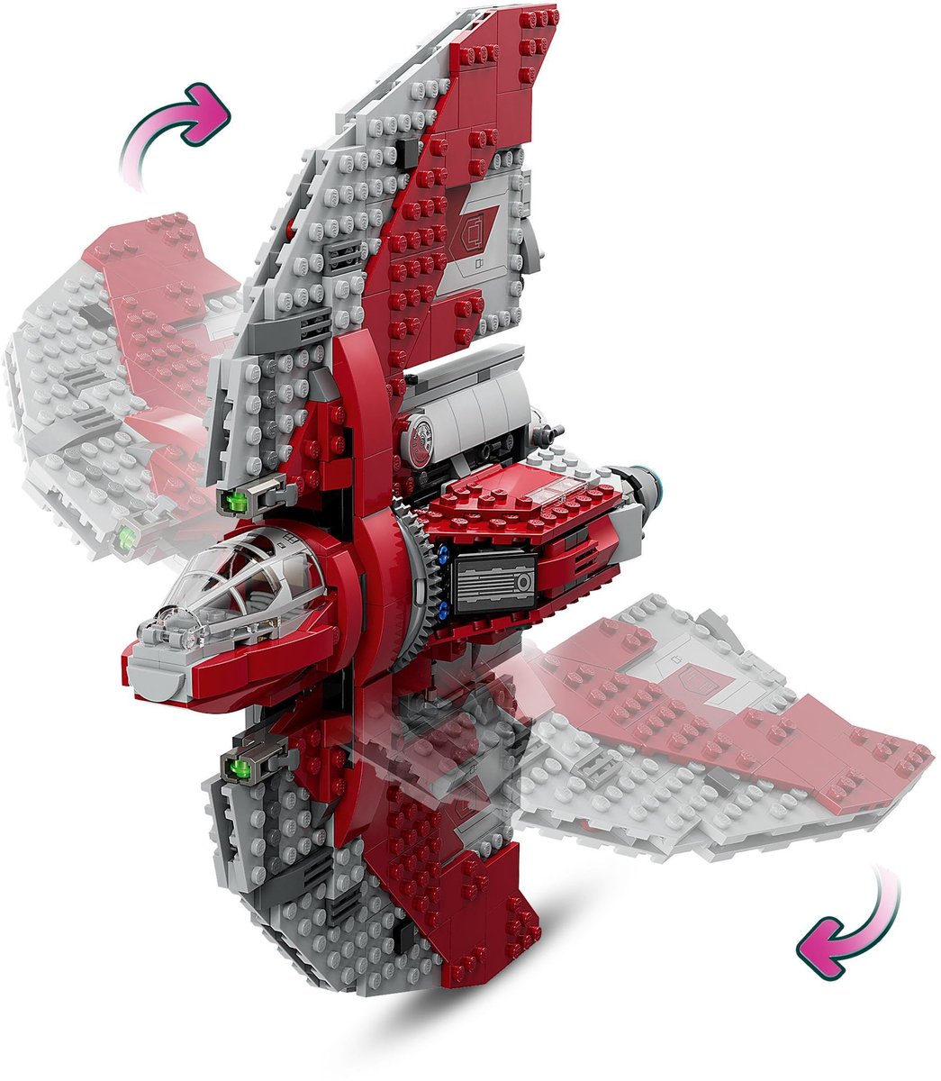 LEGO Star Wars Ahsoka Tano's T-6 Jedi shuttle Bouwbaar Ruimteschip - 75362 — afbeelding 13