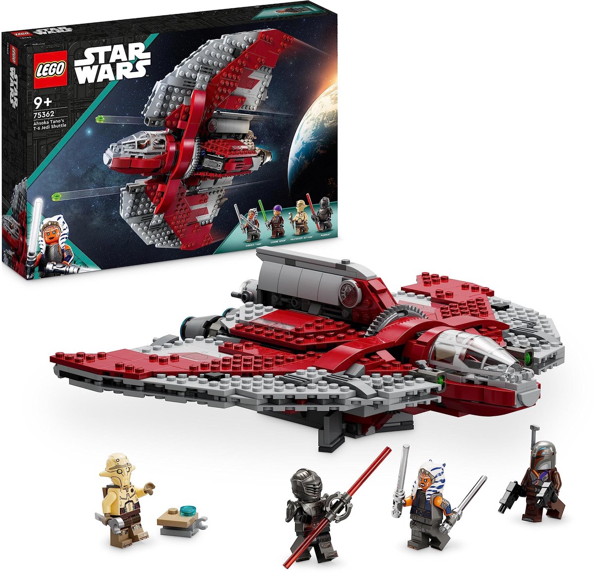 LEGO Star Wars Ahsoka Tano's T-6 Jedi shuttle Bouwbaar Ruimteschip - 75362 — afbeelding 12