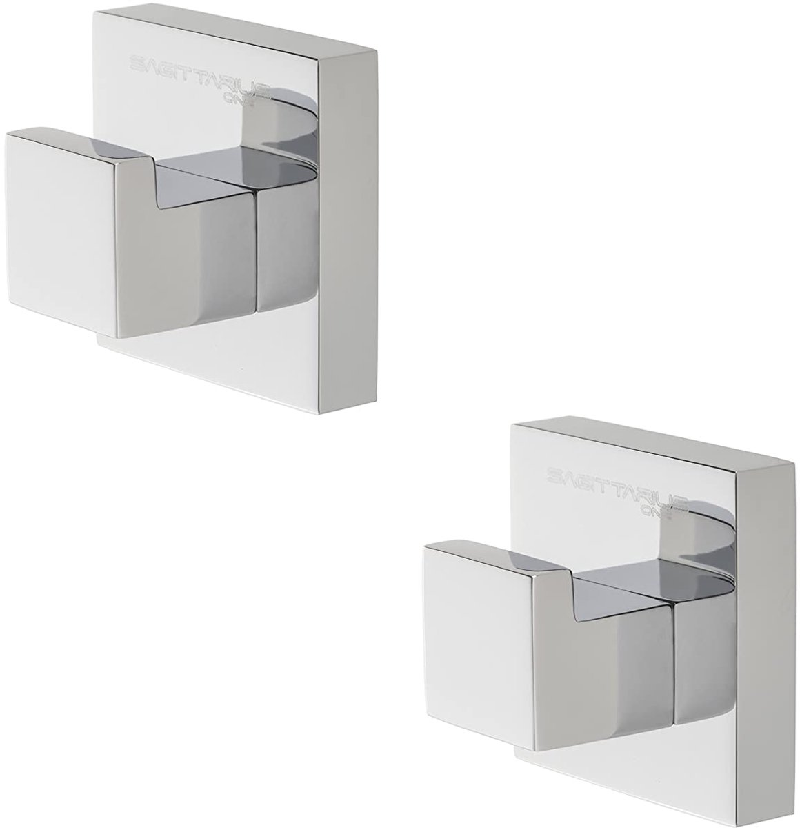 Ibenzoa® Duurzame en Vochtafwerende Wandhaken van Roestvrijstaal - Set van 2 Stuks voor Badkamer en Keuken