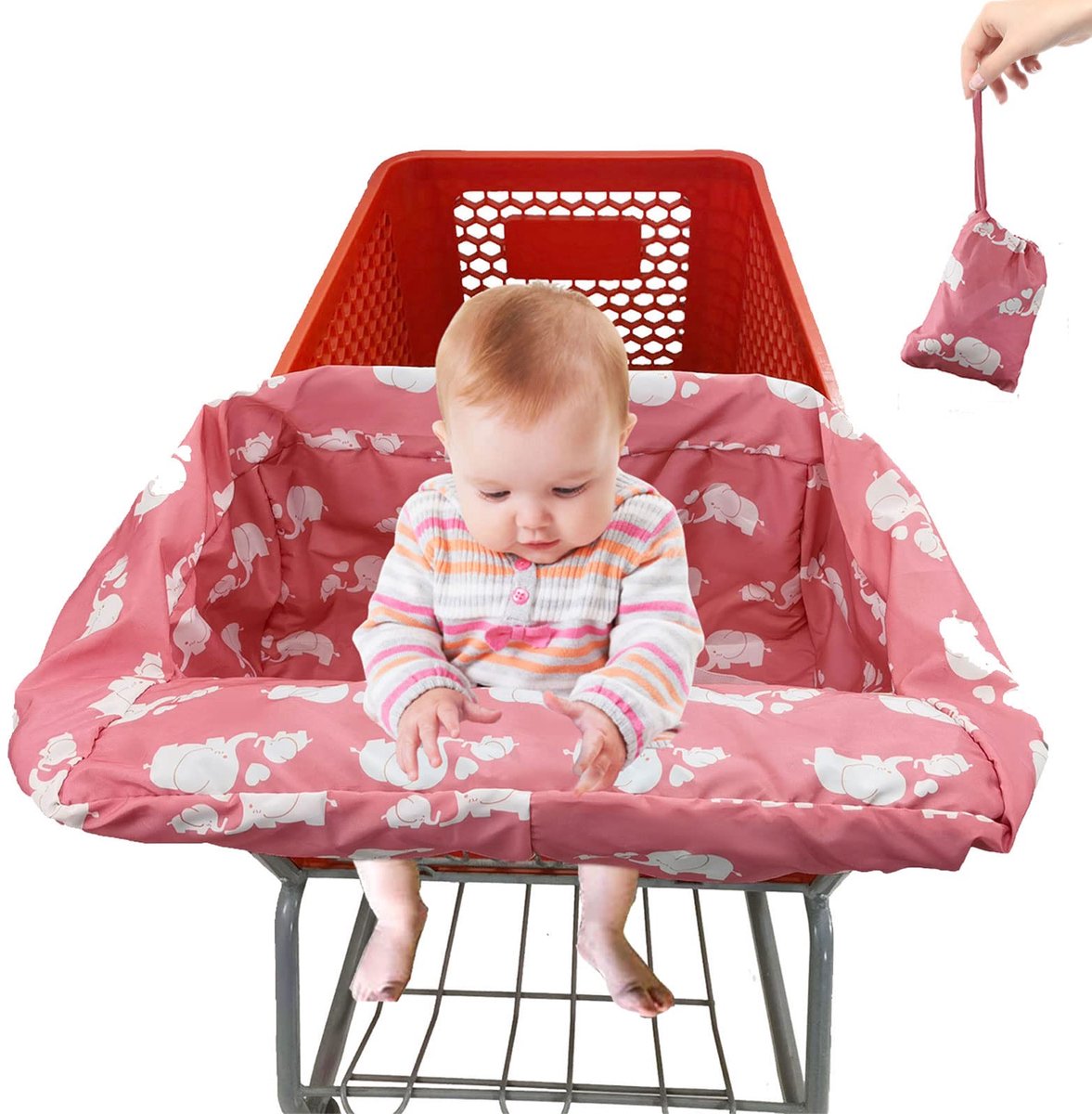 Ibenzoa® Duurzame en Beschermende Stoelhoes voor Kinderen - Geschikt voor Winkelwagens en Kinderwagens