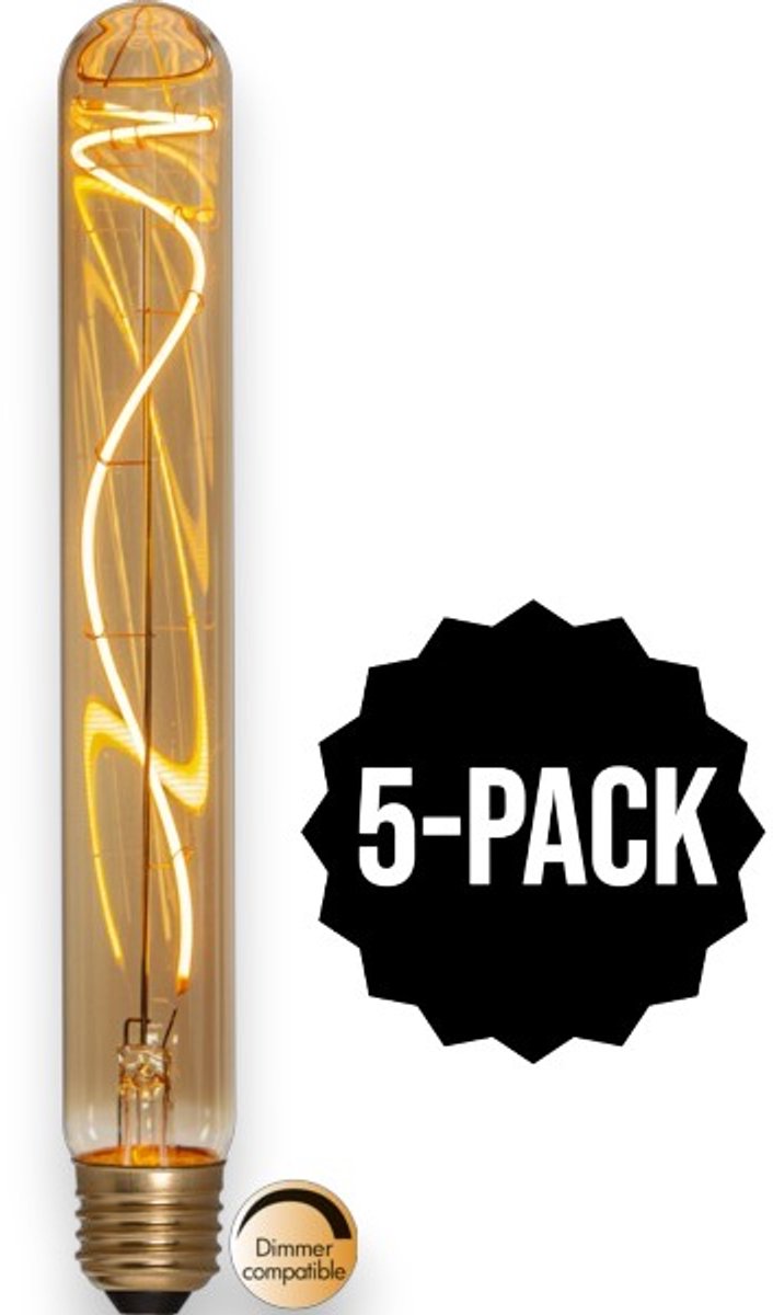 5-Pack | Staaflamp - E27 - 4W - Super Warm Wit