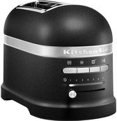 Bol.com Kitchenaid Broodrooster - Artisan - Toaster met 2 sleuven en verwijderbaar kruimelbakje - Zwart aanbieding