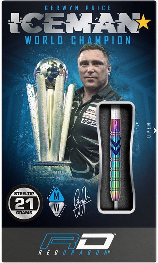 RED DRAGON Gerwyn Price Ionic: Steeltip Tungsten Dartpijlen Professioneel - 25 gram van Red Dragon — afbeelding 4
